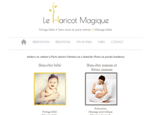 Tablet Screenshot of leharicotmagique.fr